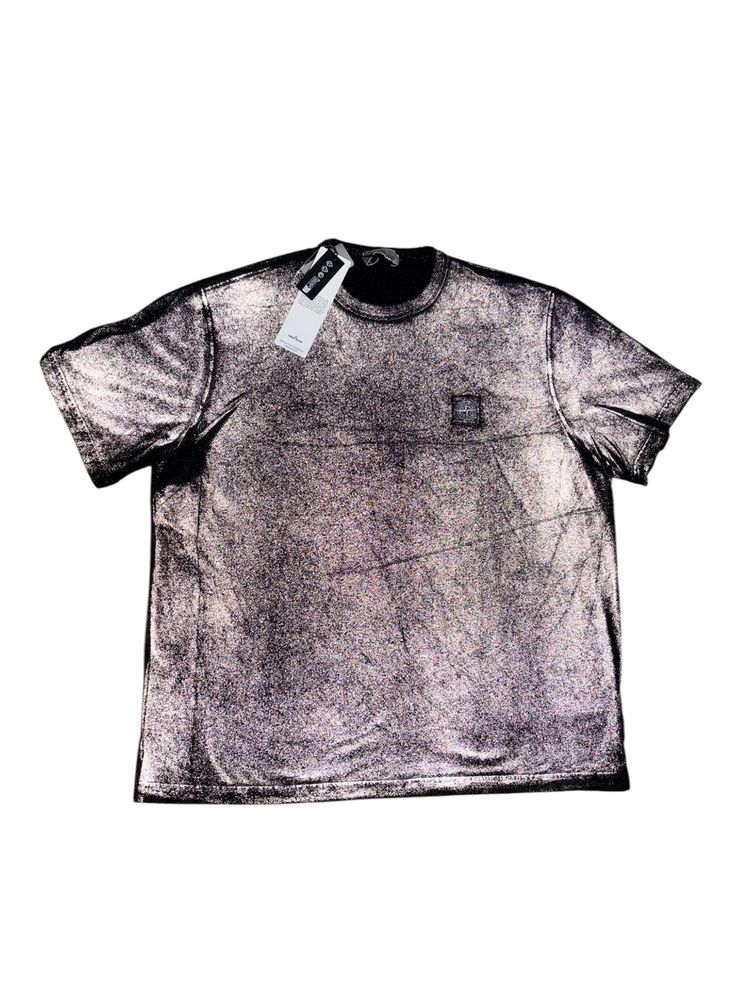Black And White Speckled T-Shirt